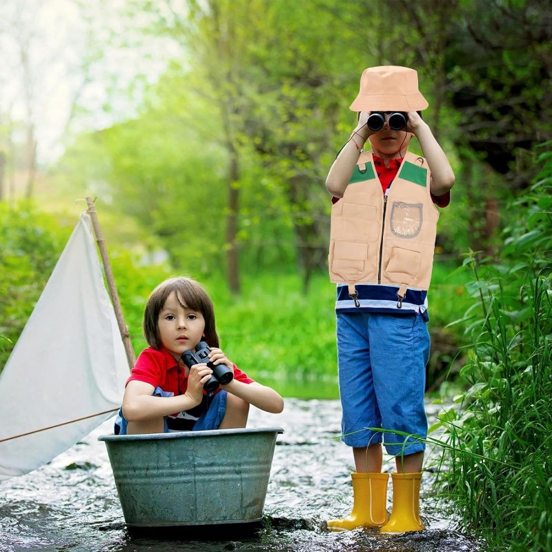 Outdoor Adventure Boys - Strój Safari z kamizelką cargo i