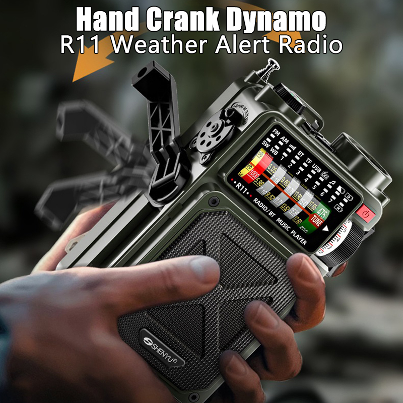 Emergency Radio Solar - Ręczne awaryjne radio słoneczne Bluetooth Outdoor