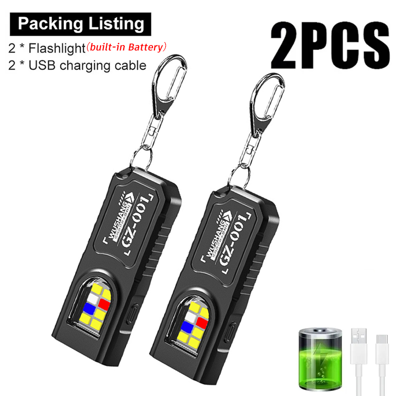 Outdoor Adventure Camp - Wielofunkcyjna Latarka Brelok USB z Możliwością
