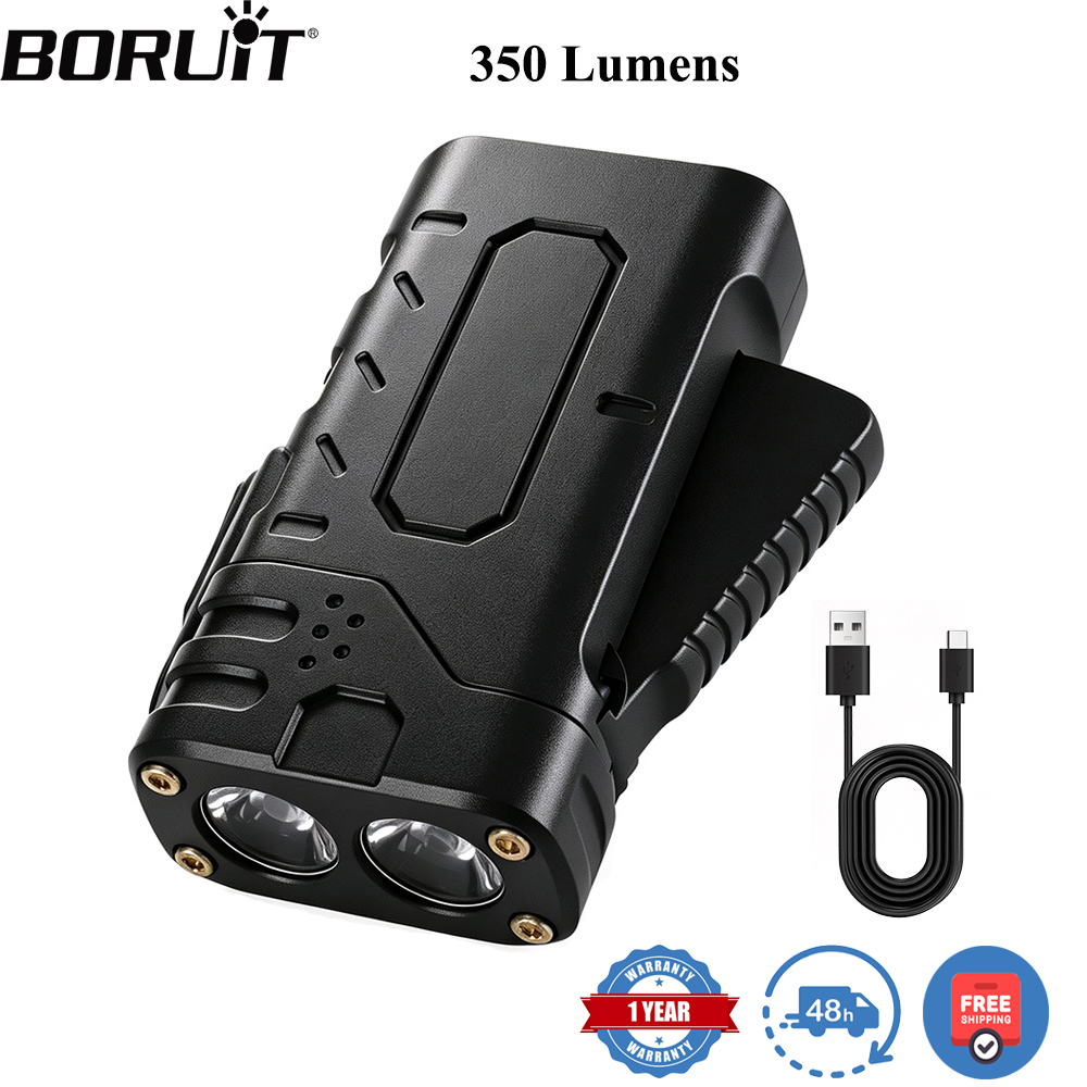 Outdoor Adventure Camp - BORUIiT Ręczna latarka LED EDC z