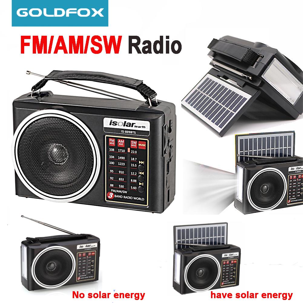 Emergency Radio Solar - Przenośne radio FM/AM/SW Ładowanie słoneczne Wielopasmowy