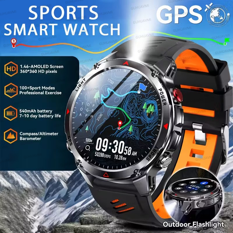 2026 Nowy Smartwatch Wojskowy  – Outdoor Adventure Reservations recenzja i cena
