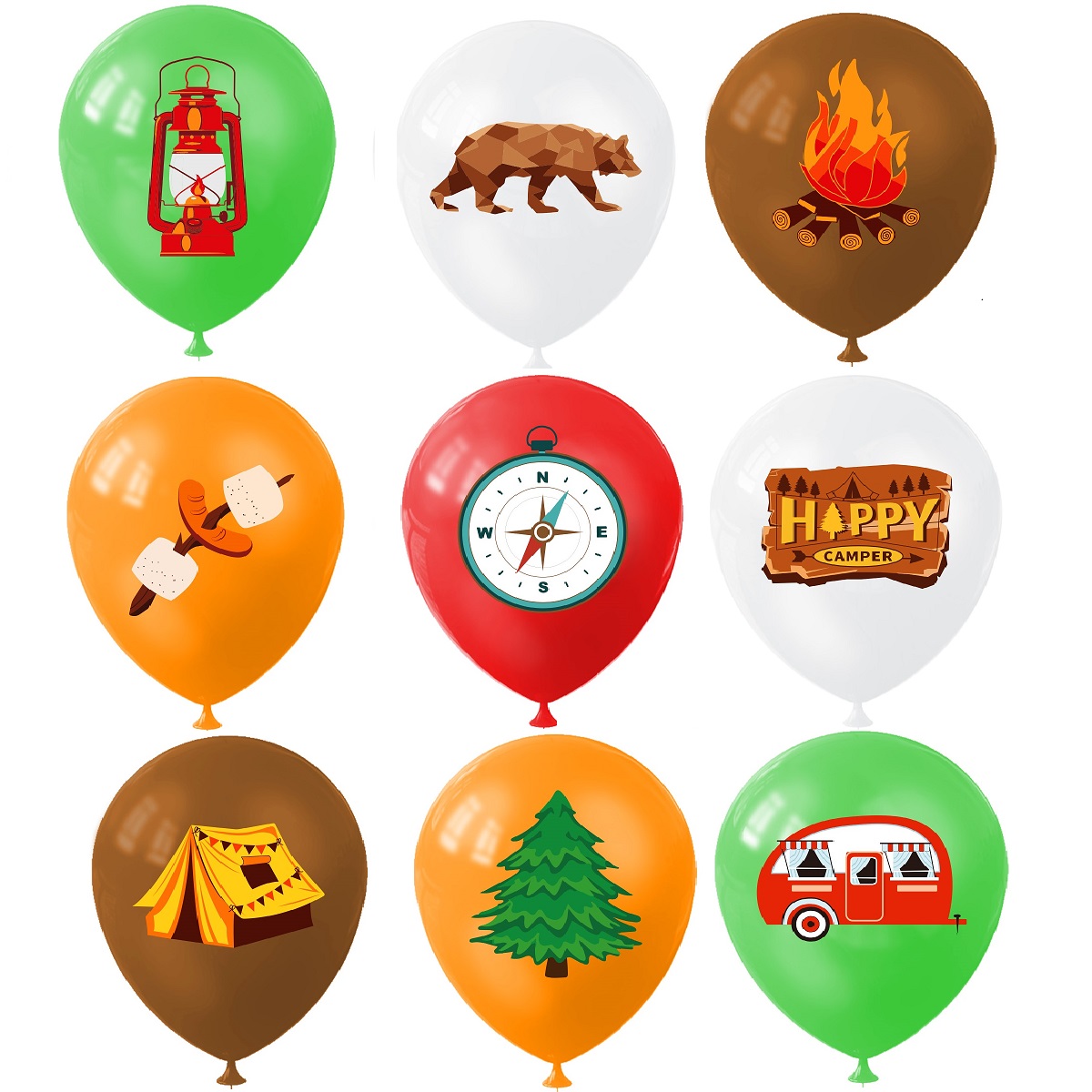 9 szt. Wesołego balonu kemping – Outdoor Adventure Kit recenzja i cena