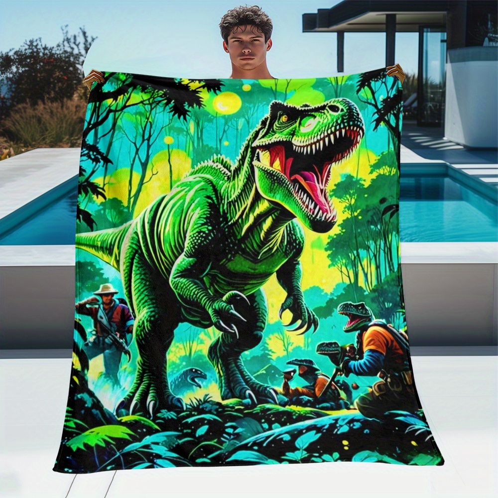Koc polarowy z dinozaurem T-Re – Outdoor Adventure Boys recenzja i cena