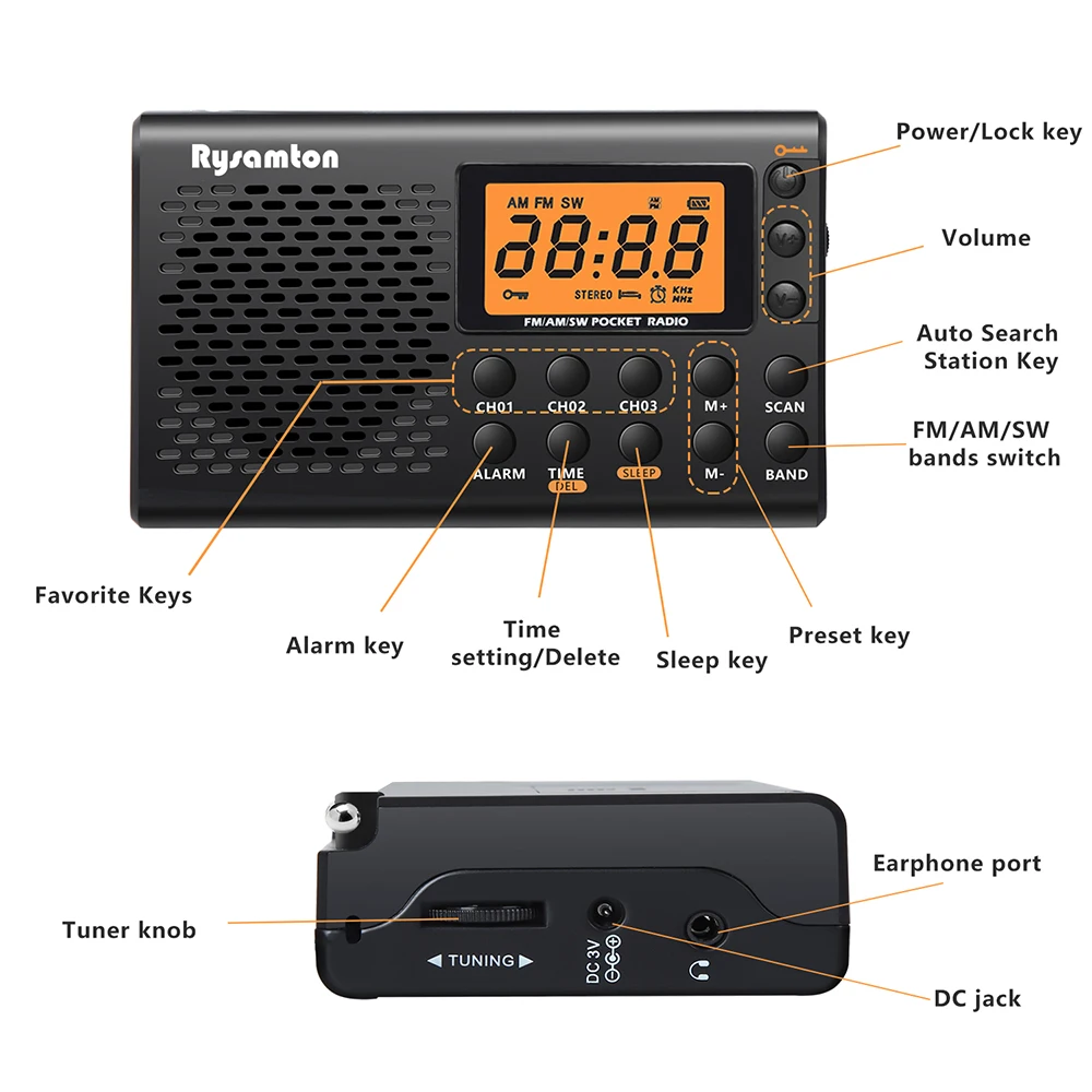 Przenośne radio na baterie FM  – Emergency Radio Solar recenzja i cena